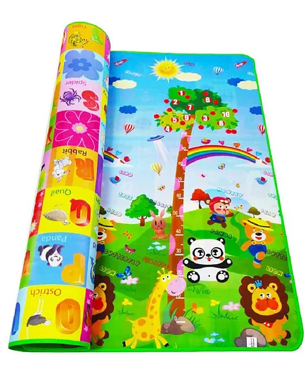 Skylofts Waterproof Double Side Play Crawl Floor Mat With Zip Bag (6ft X 4 ft X 8mm) - Print May Vary