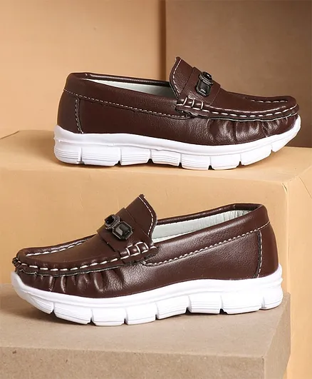 Cute Walk by Babyhug Slip On Loafers - Brown