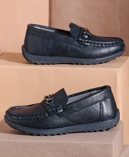 Cute Walk by Babyhug Loafer Shoes - Navy Blue