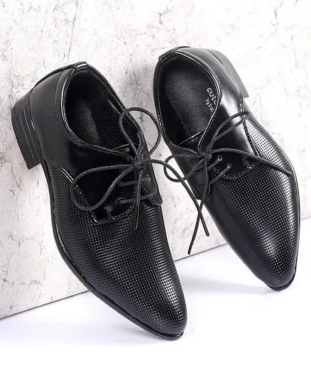 Cute Walk by Babyhug Party Wear Shoes - Black
