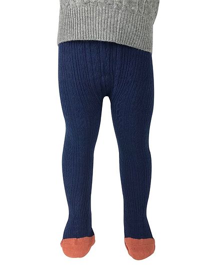 Kidofash Solid Color Full Length Stocking - Navy