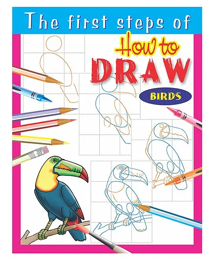 How To Draw Birds Drawing and Coloring Book - English