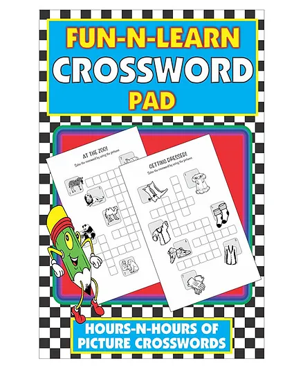 Fun-N-Learn Crossword Activity Pad Book - English