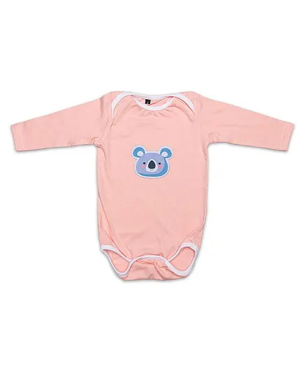 Toddler Tales Patch Detailed Full Sleeves Onesie - Pink