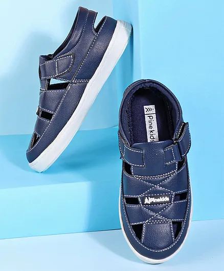 Pine Kids Velcro Closure Sandals - Blue