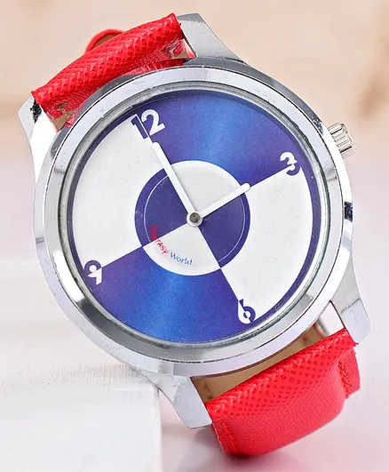 Fantasy World Analogue Watch - Red & Blue