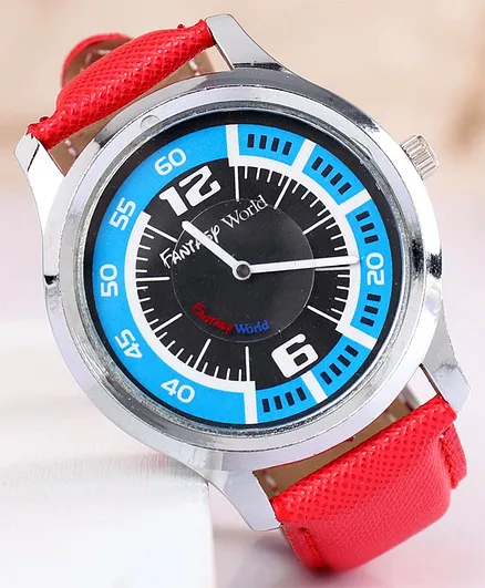 Fantasy World Analogue Watch - Red & Blue