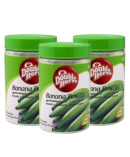 Double Horse Banana Powder Pack of 3 - 250 grams each