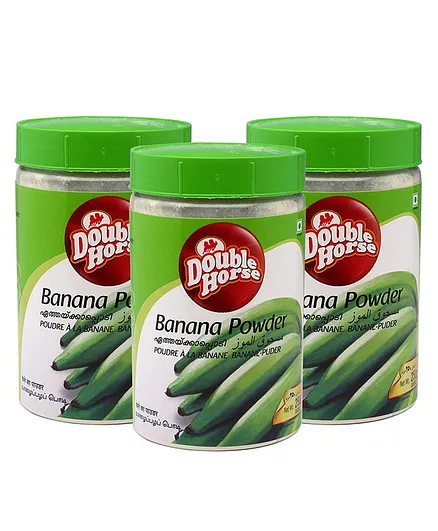 Double Horse Banana Powder Pack of 3 - 250 grams each
