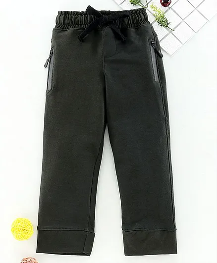 Rikidoos Full Length Solid Track Pants - Grey