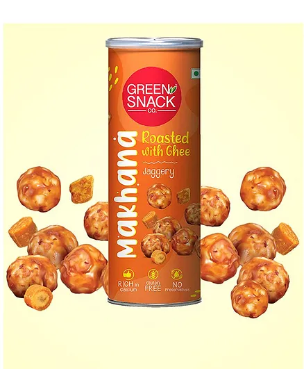 The Green Snack Co. Makhana Jaggery Pack Of 2 - 120 gm each