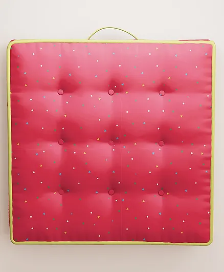 Boingg Cotton Cushion Alllover Print - Red
