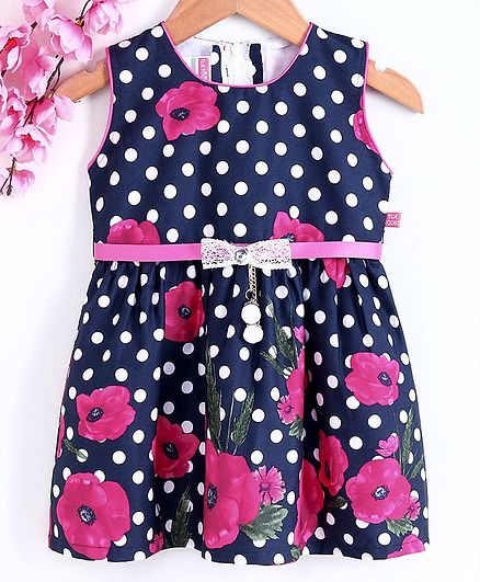 Twetoons Sleeveless Frock Floral Print - Pink