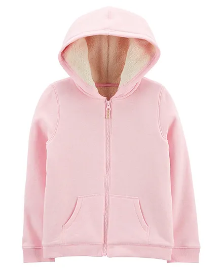 Carter's Zip-Up Fleece Hoodie - Pink