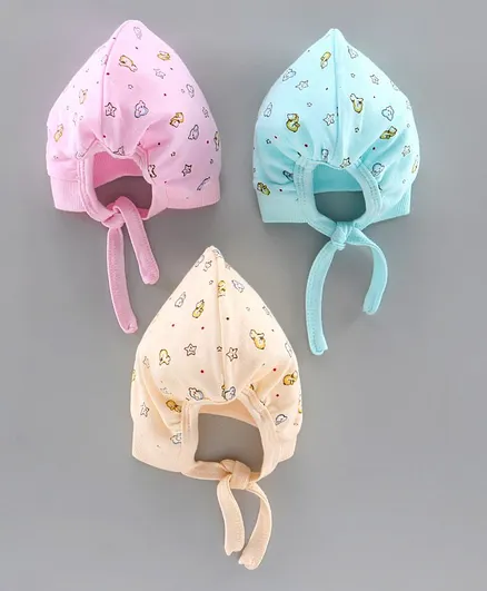 Simply Baby Cap Animal Print Pack of 3 - Diameter 9.5 cm