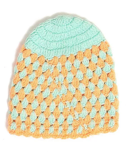 USHA ENTERPRISES Hand Knitted Cap - Light Green