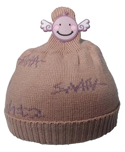Jujubes Winter Woollen Cap Light Brown - Diameter 13 cm
