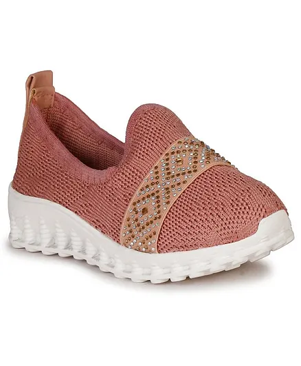 Buckled Up Stud Shoes - Maroon
