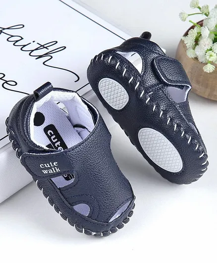 Cute Walk by Babyhug Sandals Style Booties - Navy Blue