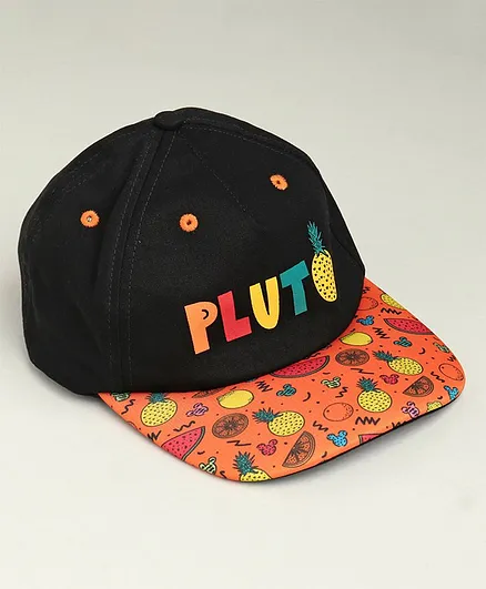 Babyhug Summer Cap Fruits Print Orange - Diameter 16.5 cm