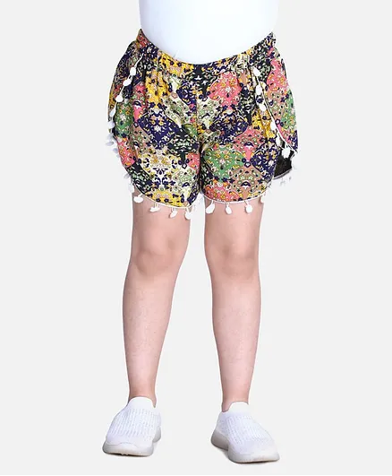 Cutiekins Floral Print Shorts - Multicolour
