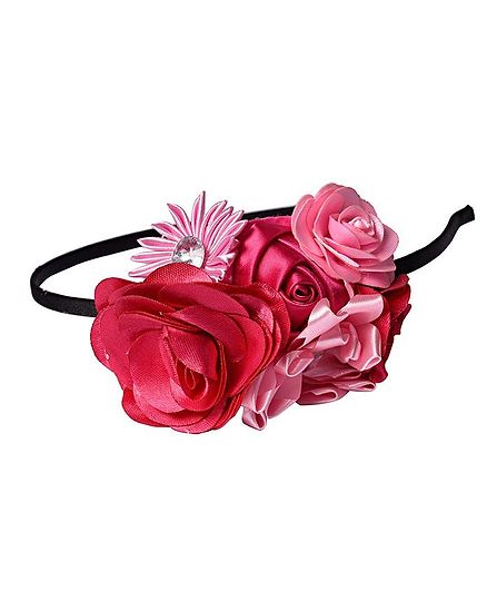 PinkChick Floral Hair Band - Pink
