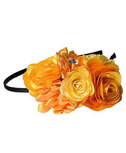 PinkChick Floral Hair Band - Yellow