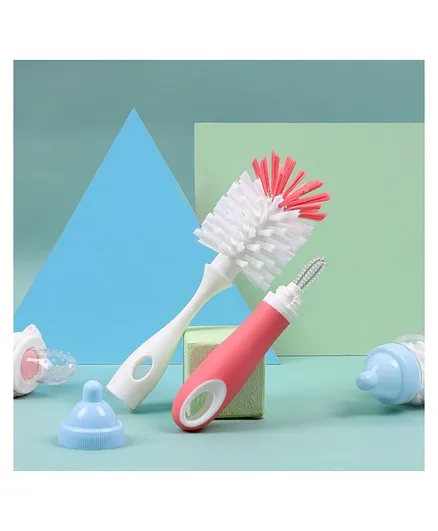 Kicks & Crawl Smart & Clean Bottle Brush - Pink
