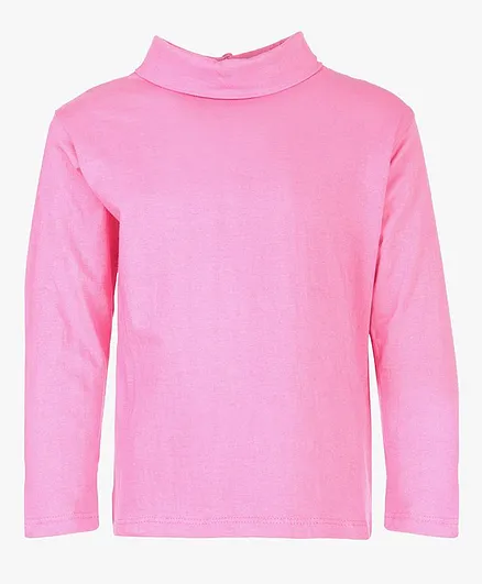 A Little Fable Full Sleeves High Neck Top - Light Pink