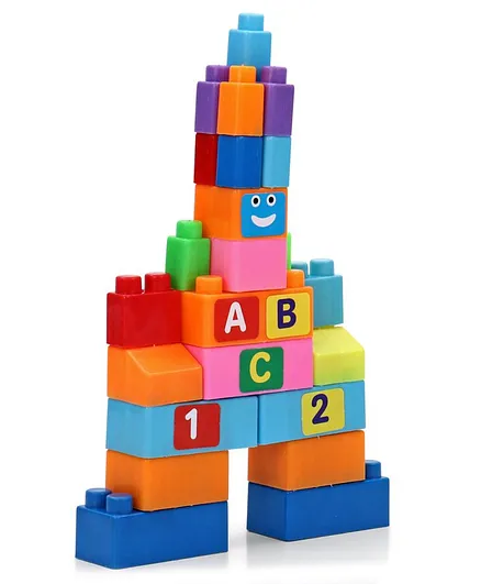 Seekho Building Blocks Set Multicolor - 84 Pieces