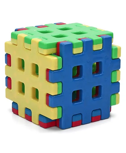 Seekho Waffle Blox Blocks Toy Multicolor - 6 Pieces