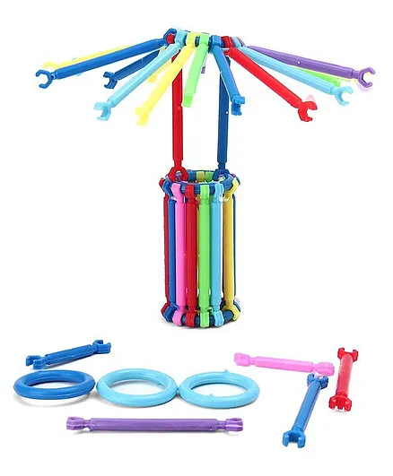 Seekho Stick Blocks Linking Set - 128 Pieces