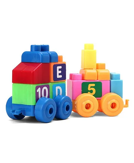 Seekho Small Train Blocks Building Set - 20 Pieces