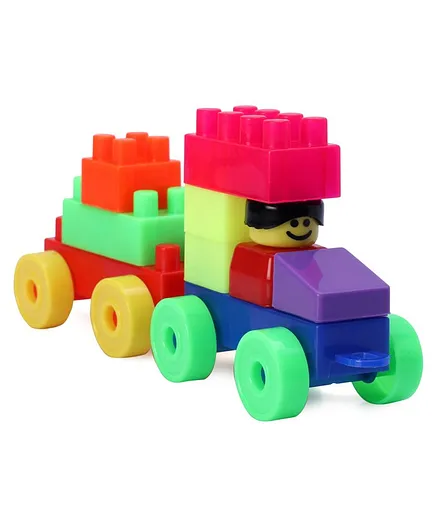 Ratnas Building Blocks Toy Multicolor - 17 Pieces