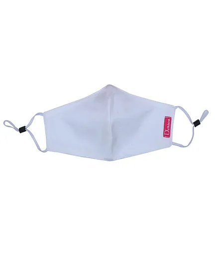 D'chica Set Of 3 Lanyards & One 2 Ply Face Mask - White