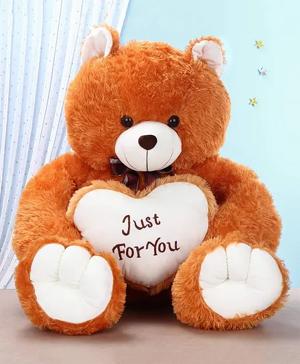 D&Y Teddy Bear Soft Toy Orange - Height 100 cm