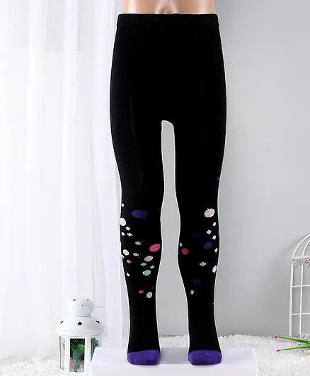 Hoppipola Design Tights - Black