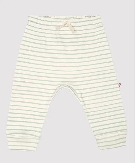 Nino Bambino 100% Organic Cotton Stripped Pajama - Cream