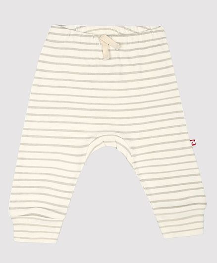 Nino Bambino 100% Organic Cotton Stripped Leggings - Grey