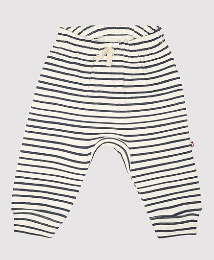 Nino Bambino 100% Organic Cotton Stripped Leggings - Black