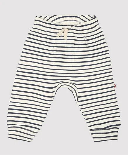 Nino Bambino 100% Organic Cotton Stripped Leggings - Black