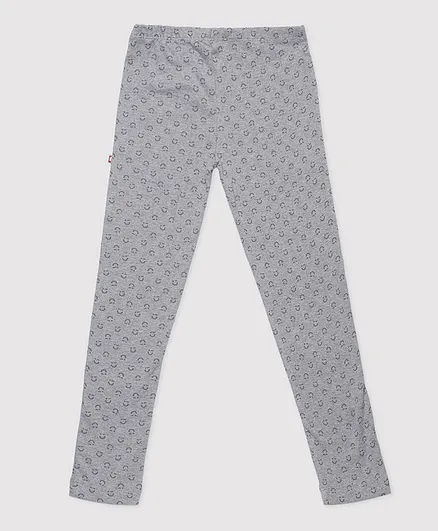 Nino Bambino 100% Organic Cotton Printed Legging - Grey
