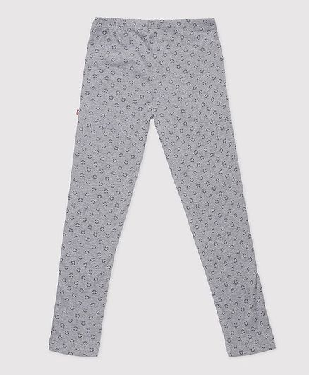 Nino Bambino 100% Organic Cotton Printed Legging - Grey