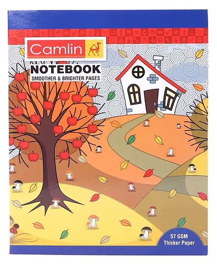 Camlin Unruled Notebook Tree Print Multicolour - 164 Pages