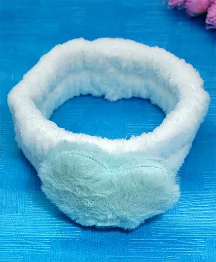 KIDLINGSS Heart Applique Headband - White & Blue