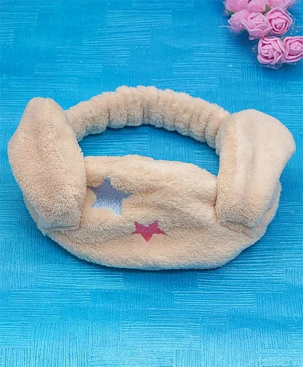 KIDLINGSS Star Patch Bunny Ears Headband - Beige
