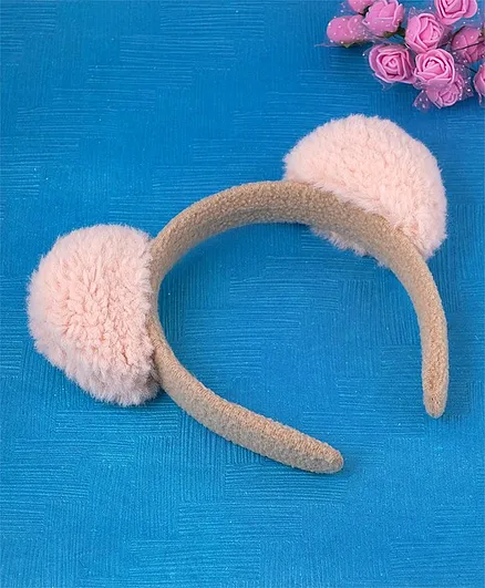 KIDLINGSS Pom Pom Applique Hair Band - Light Pink