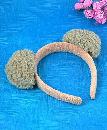 KIDLINGSS Pom Pom Applique Hair Band - Grey