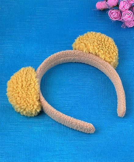 KIDLINGSS Pom Pom Applique Hair Band - Yellow