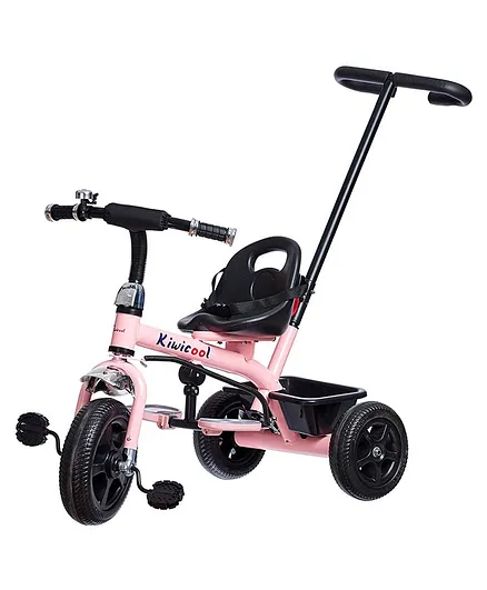 NHR Easy Ride Tricycle With Parental Push Handle - Pink